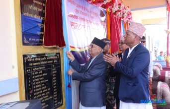 प्रधानमन्त्री ओलीद्वारा झापाको भागीरथा न्यौपाने बुद्धशान्ति अस्पताल उद्घाटन