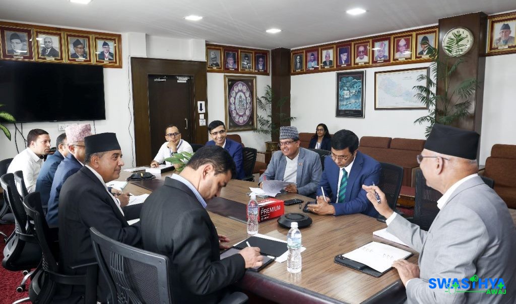 स्वास्थ्यमा जनशक्ति विस्तार र बजेटबारे अर्थ मन्त्रालयमा उच्चस्तरीय छलफल